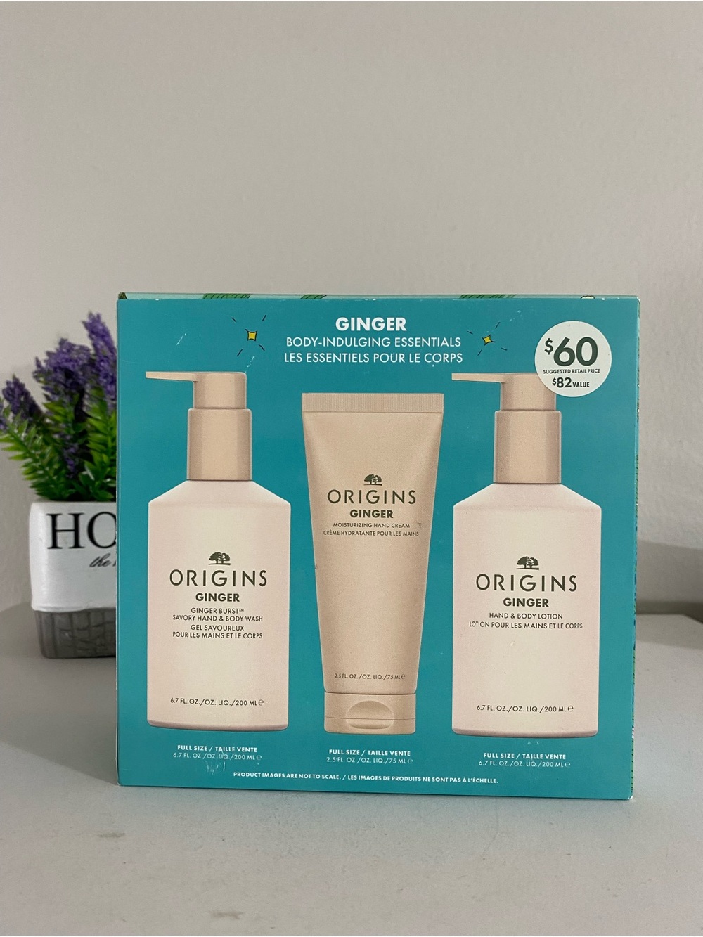 Origins Ginger Body-Indulging Essentials Hand & Body Wash + Hand Cream + Lotion